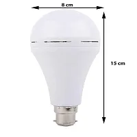 12 Watt Inverter Bulb LED Bulb Light Rechargeable Emergency, AC/DC Bulb Color White-thumb1