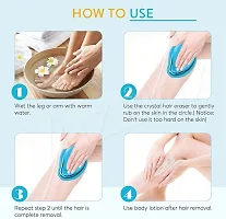 Painless Crystal Hair Eraser for Women  Men - Nano Crystal Hair Remover for Arms, Legs, Back  Reusable Safe Crystal Hair Eraser for Physical Hair Removal (MULTI COLOR)-thumb1