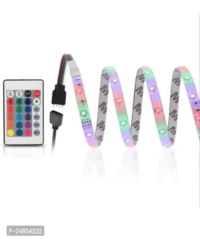 LED Strip Lights, 300 Led RGB Strip Light with Adaptor, Operated with 16 Modes Remote Controller Multicolor LED Lights for Home Decoration, Diwali, Ceiling, TV-thumb3