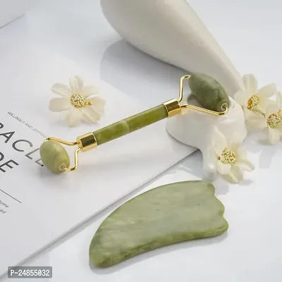 Face Massager for Women | GuaSha Stone and Jade Roller for Face Massage | Face Massager  Face Roller for Women
