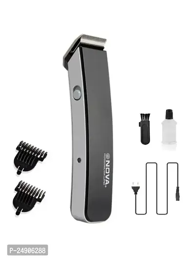 Nova Trimmer NS-216 Rechargeable Cordless Men Trimmer Shaver Machine for Beard  Hair Styling For Men (Multi-color), 3 Extra Clips (Black-thumb5