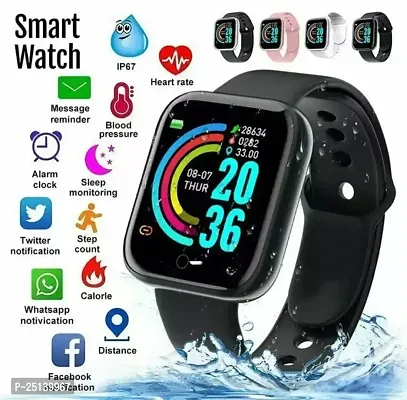 D20 Bluetoth Wireless Smart Watch Fitness Band for Boys, Girls, Men, Women  Kids | Sports Watch for All Smart Phones I Heart Rate and BP Monitor