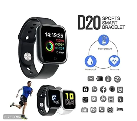 D20 Bluetoth Wireless Smart Watch Fitness Band for Boys, Girls, Men, Women  Kids | Sports Watch for All Smart Phones I Heart Rate and BP Monitor-thumb2