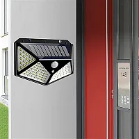 Solar Lights 100 LED Solar Power Outdoor Motion Sensor Light with LED On Both Side, Waterproof-thumb1