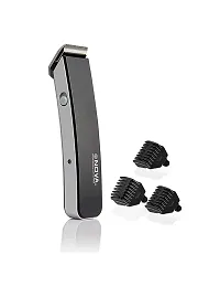 Nova Trimmer NS-216 Rechargeable Cordless Men Trimmer Shaver Machine for Beard  Hair Styling For Men (Multi-color), 3 Extra Clips (Black)-thumb1