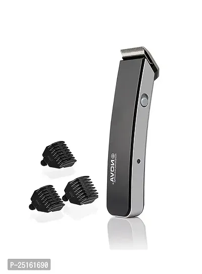 Nova Trimmer NS-216 Rechargeable Cordless Men Trimmer Shaver Machine for Beard  Hair Styling For Men (Multi-color), 3 Extra Clips (Black)-thumb5