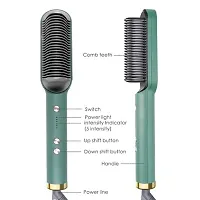 Hair Straightener, Hair Straightener Comb for Women  Men, Hair Styler, Straightener Machine Brush/PTC Heating Electric Straightener with 5 Temperature (Comb Hair Straightener)-thumb3