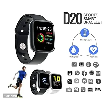 SSECC -  D20 Bluetooth Smart Watch Touch Sensor Bluetooth Smart Watch with Activity Tracker, Heart Rate Sensor, Sleep Monitor and Basic Functionality for All Boys  Girls-thumb0