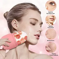 Face Stone Jade Roller Massager with Gua Sha Stone And Ice Roller Set Facial Roller 100% Natural Stone Jade Roller For Skin Eye Neck Body Ice Cube-thumb3