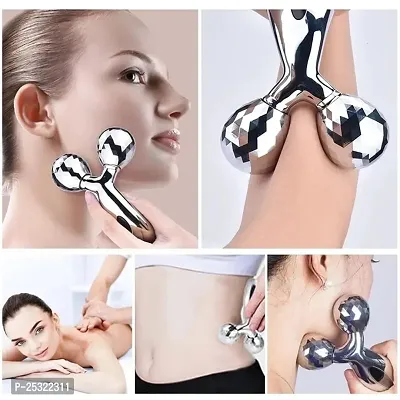 Ice Roller and 3D Massager Roller Set Facial Combo For Face Skin Eye Body-thumb4