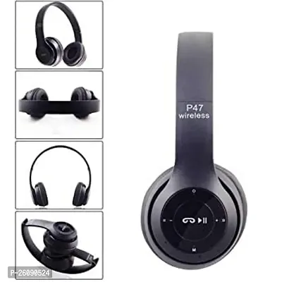 P47 Wireless Sports Earphone FMSD Card Slot /3.5mm Jack Bluetooth Headset Bluetooth  Wired Headset-thumb5