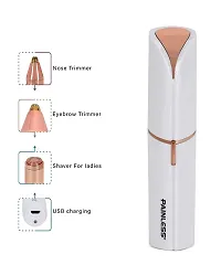 Painless Hair remover Shaver For Women|Usb Rechargeable Waterproof Eyebrow Face Razor Trimmer For Lips|Body|Arms Electronic Facial Hair Remover-thumb4