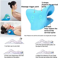 Neck Relaxer | Cervical Pillow for Neck and Shoulder Pain | Cervical Traction Device for Neck Pain Relief Product Kit | Neck Cloud Massager-thumb4