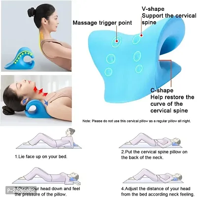 Neck Relaxer | Cervical Pillow for Neck and Shoulder Pain | Cervical Traction Device for Neck Pain Relief Product Kit | Neck Cloud Massager-thumb5