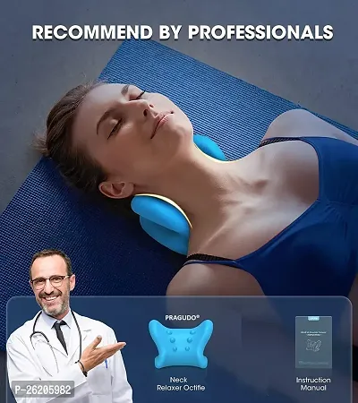 Neck Relaxer | Cervical Pillow for Neck and Shoulder Pain | Cervical Traction Device for Neck Pain Relief Product Kit | Neck Cloud Massager-thumb3