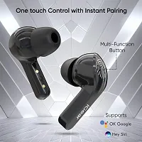 Crystal Wireless Earbuds, Transparent Charging Case and LED Digital Display, Bluetooth Earphones with ENC Noise Cancelling, Touch Control-thumb1