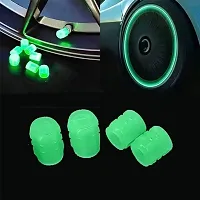 All-New Bike/Car Tyre Air Valve Caps ndash; Universal Fluorescent Tire Valve Caps for Cars  Bikes with Neon Glow - Brighten Up Your Ride Instantly PACK OF 4-thumb2