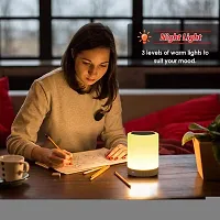 Touch Control Night Light Bluetooth Speakers,Portable Bluetooth Speaker,7 Color Bedside Table Light,Smart Changing Stereo Subwoofer-thumb2