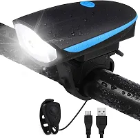 2-in-1 Rechargeable - Cycle Light (3 Modes) Cycle Light and Horn/Cycle Lights Rechargeable Waterproof (140 dB) Cycle Light with Horn Cycle LED-thumb1