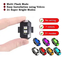 7 Colors) Waterproof Universal Warning Signal Blinker LED Strobe Rechargeable Safety Light for Bike Motorcycles Cars Bicycle Drones-thumb3