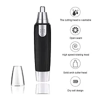 NEW EAR AND NOSE HAIR TRIMMER PROFESSIONAL HEAVY DUTY STEEL NOSE CLIPPER BATTERY-OPERATED-thumb3