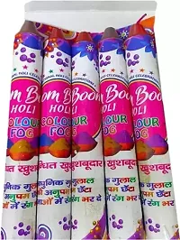 Premium Herbal Multicolor Boom Boom Holi Color Fog Holi Color Powder Pack of 5  (Pink, 200 g)-thumb2