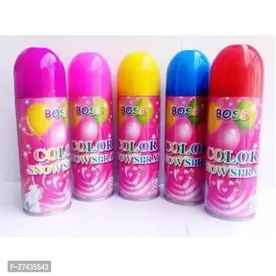 Color Snow Spray for Holi Festival Foam Spray 250 ml each Holi color paste pack of 2-thumb3