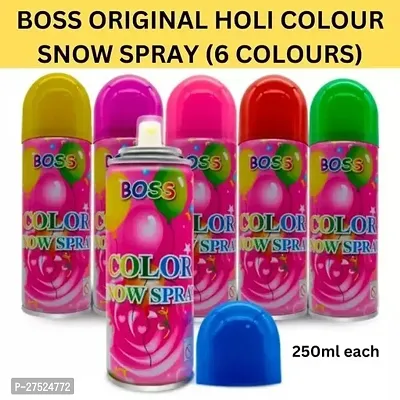 Holi Special Boss Color Snow Spray (Pack of 6) - 250ml