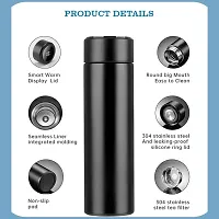 Temperature Display - Stainless Steel Hot  Cold Thermos Vacuum Flask For Travel, Outdoor, Gym, Office - Leakproof-thumb1