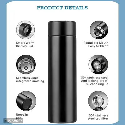 Temperature Display - Stainless Steel Hot  Cold Thermos Vacuum Flask For Travel, Outdoor, Gym, Office - Leakproof-thumb2