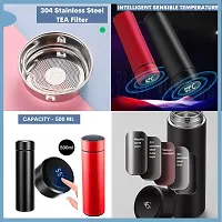 Temperature Display - Stainless Steel Hot  Cold Thermos Vacuum Flask For Travel, Outdoor, Gym, Office - Leakproof-thumb3