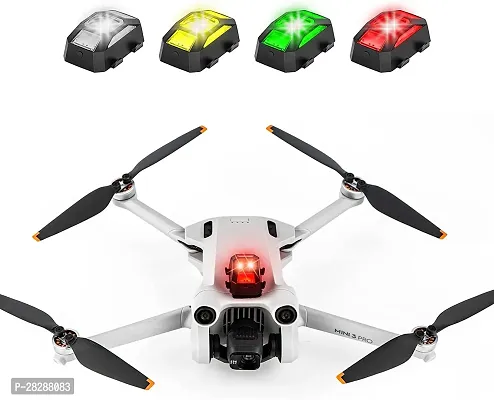 3 Colors LED Aircraft Strobe Exterior Lights Kit For Auto Motorbike Drone Bicycle USB Rechargeable (White, Green, Red)-thumb2