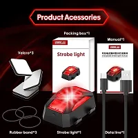 3 Colors LED Aircraft Strobe Exterior Lights Kit For Auto Motorbike Drone Bicycle USB Rechargeable (White, Green, Red)-thumb2