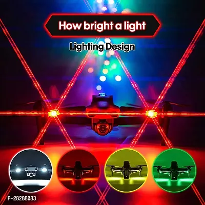 3 Colors LED Aircraft Strobe Exterior Lights Kit For Auto Motorbike Drone Bicycle USB Rechargeable (White, Green, Red)-thumb4