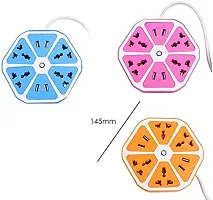 3.4 A Smart 10A Power Strip with USB 4 Power Sockets Extension with 4 USB Ports and 6 ft Power Cord Multi Color Extension Cord for LEDs Diwali Lights and Diwali Items-thumb3