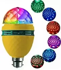 RGB Rotating Lamp Disco Party Bar Club Effect Stage Light Bulb Single Disco Ball-thumb1