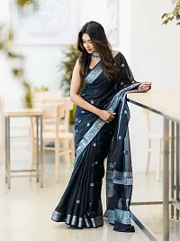 Soft cotton slub sarees-thumb1