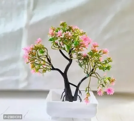 Light Pinki Decor Artificial Flowers Plant, (24 Cm)-thumb0