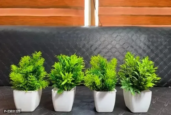 Artificially Decorative Bons Plants Pack Of - 4, (15 Cm)