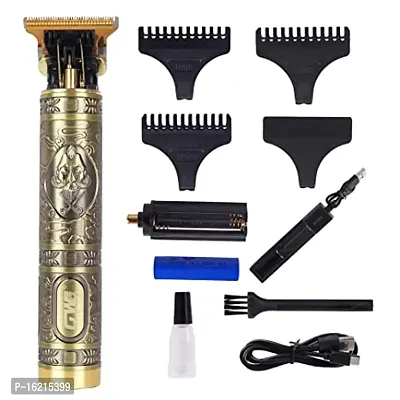 Trimmer For Men Buddha Golden Metal Mp 98 T Blade Professional Hair Trimmer Rechargeable Cordless Electric Hair Clippers Trimmer For Men Hair Removal Trimmers-thumb0