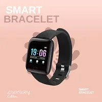 ID116 Fitness Smart Band Activity Tracker Smartwatch with Sleep Monitor, Step Tracking, Heart Rate Sensor for Men, Women, Kids (Black)-thumb2