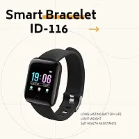 ID116 Fitness Smart Band Activity Tracker Smartwatch with Sleep Monitor, Step Tracking, Heart Rate Sensor for Men, Women, Kids (Black)-thumb3