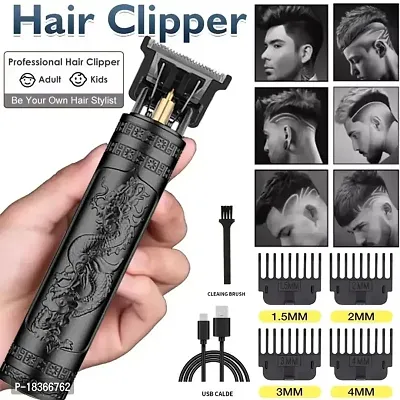 Trimmer Electric Hair And Beard Trimmer For Men Shaver Rechargeable Hair Machine Adjustable For Men Beard Hair Trimmer Bal Katne Wala Machine Beard Trimmer For Men With 4 Combs Hair Removal Trimmers-thumb0