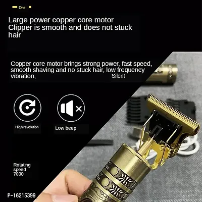 Trimmer For Men Buddha Golden Metal Mp 98 T Blade Professional Hair Trimmer Rechargeable Cordless Electric Hair Clippers Trimmer For Men Hair Removal Trimmers-thumb3