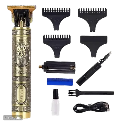 Golden Buddha Engraved Cordless Electric Rechargeable Haircut Hair Removal Trimmers-thumb0