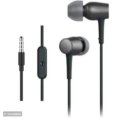 Stylish Wired 3.5 Mm Single Pin Earphone With Microphone-thumb0