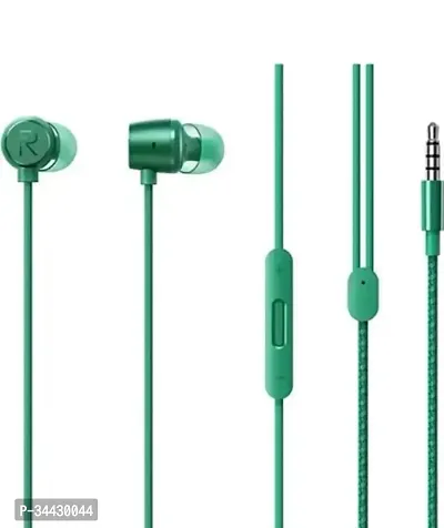 Stylish Wired 3.5 Mm Single Pin Earphone With Microphone-thumb0