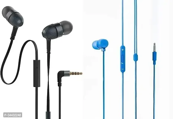 Stylish Wired 3.5 Mm Single Pin Earphone With Microphone-thumb0