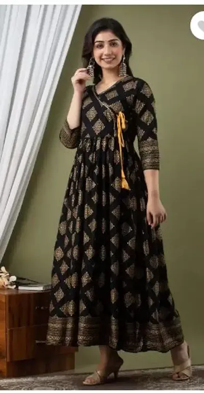 Angrakha Style Rayon Kurti