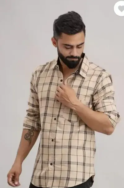 Reliable Checked Long Sleeves Casual Shirts For Men